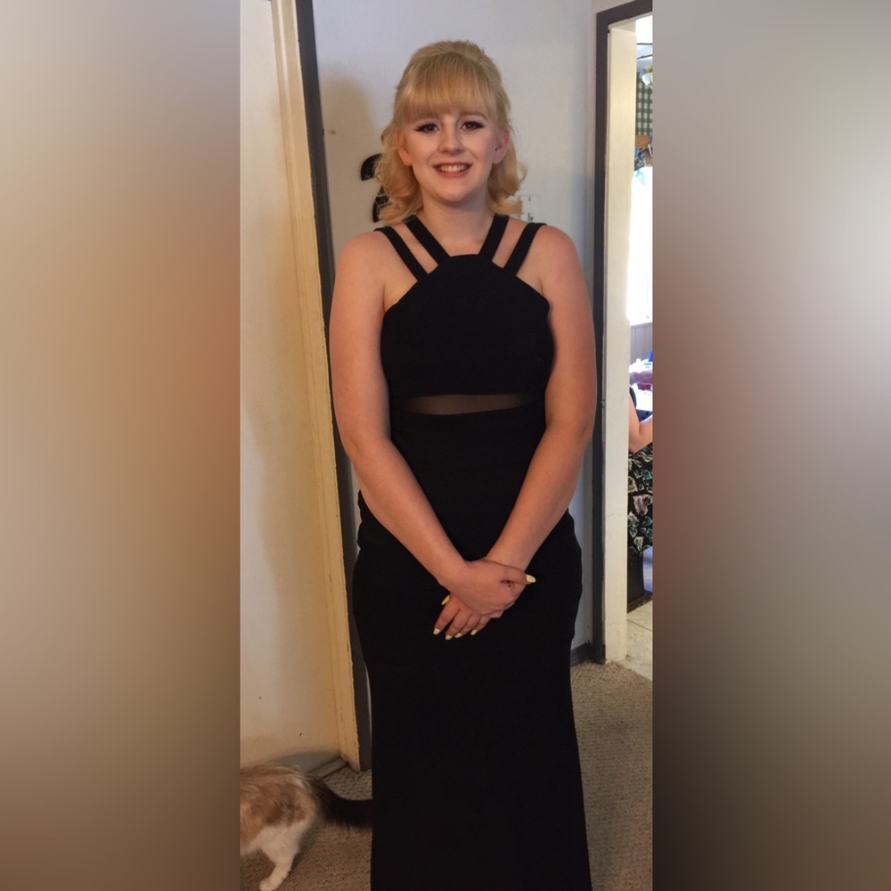 Black evening gown
